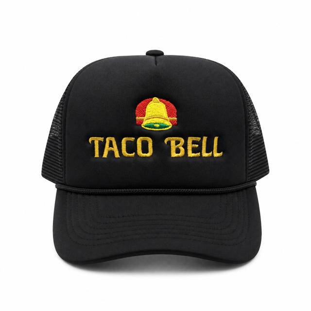 Retro Taco Bell Mesh Trucker Snapback (Black)