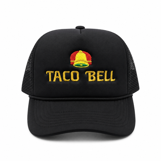 Retro Taco Bell Mesh Trucker Snapback (Black)