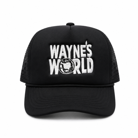 Waynes World Mesh Trucker Snapback (Black)