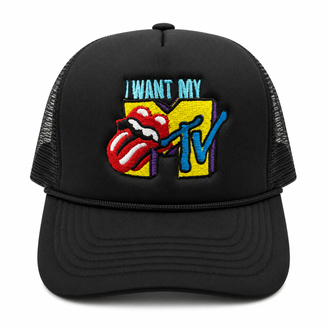 I Want My MTV Mesh Trucker Snapback (Black)