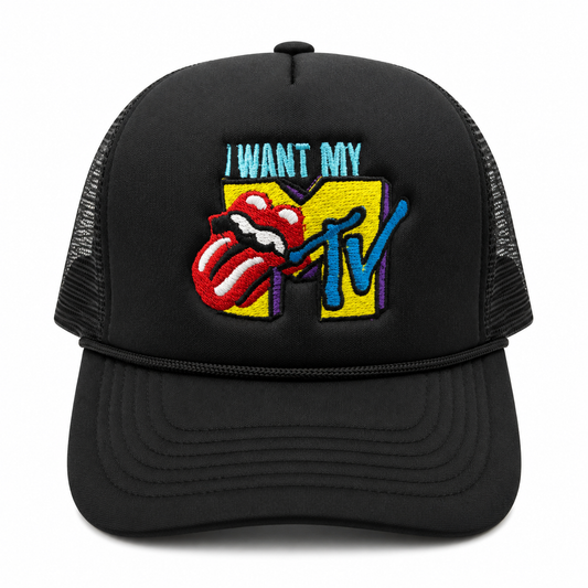 I Want My MTV Mesh Trucker Snapback (Black)
