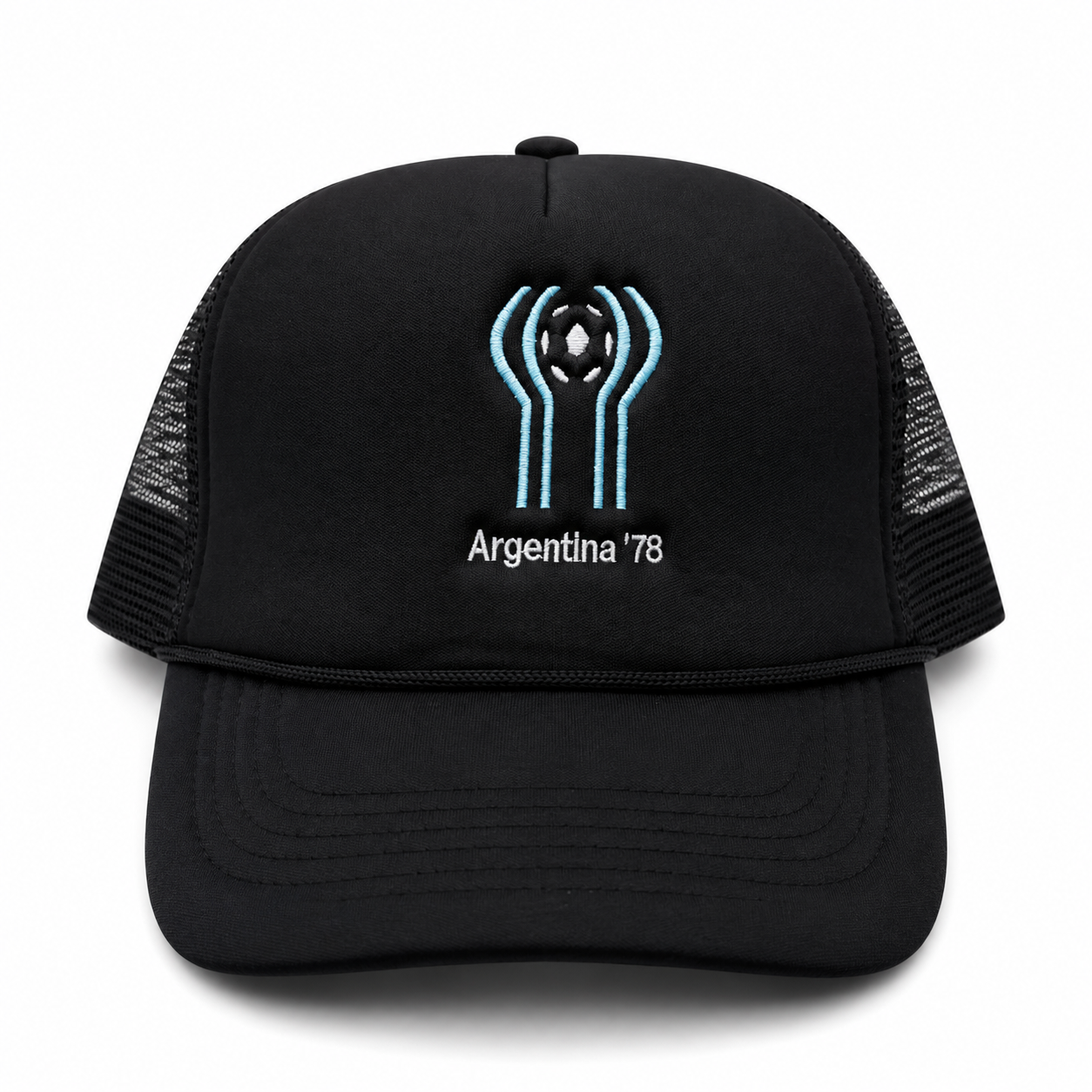 Argentina 78 WC Mesh Trucker Snapback (Black)