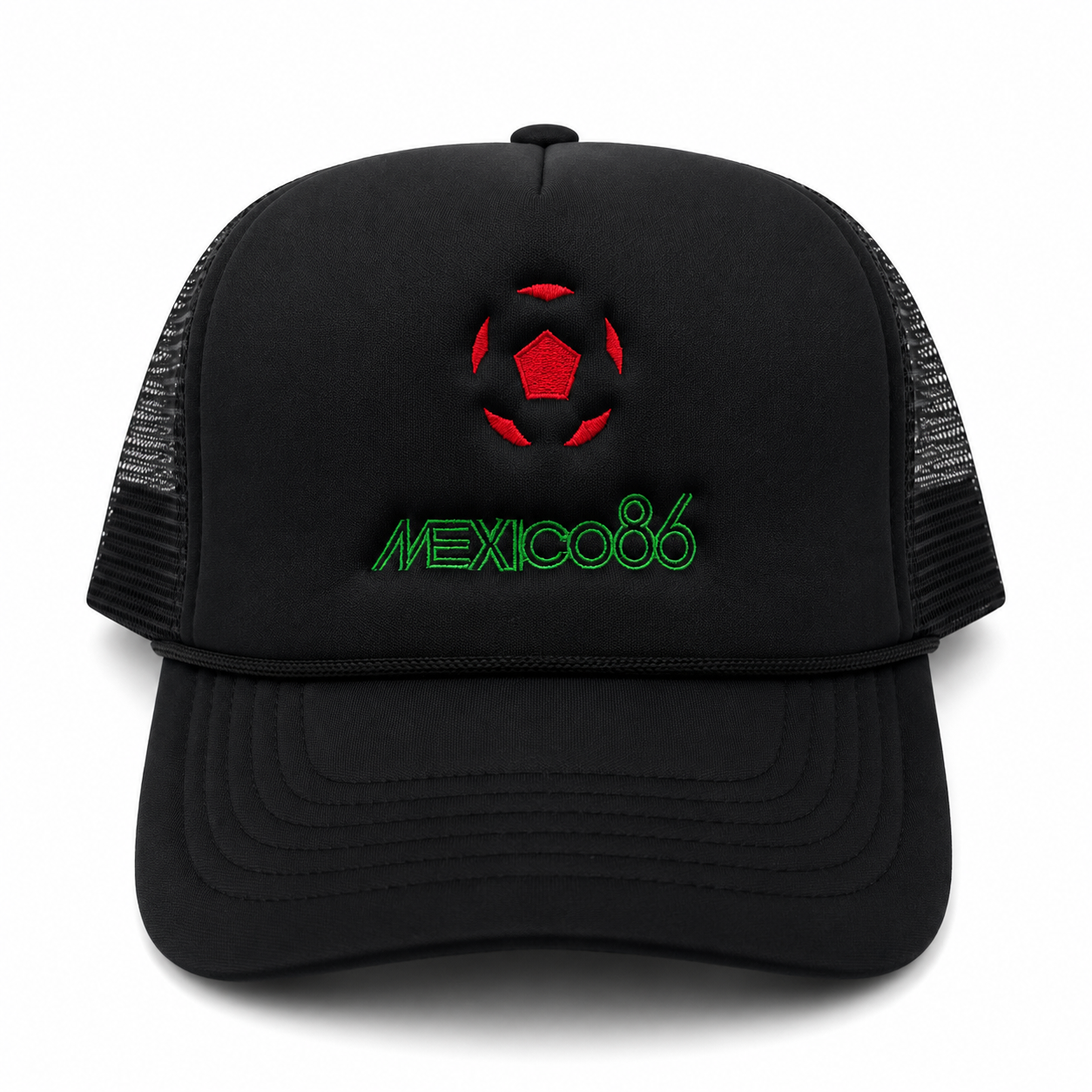 Mexico 86 WC Mesh Trucker Snapback (Black)