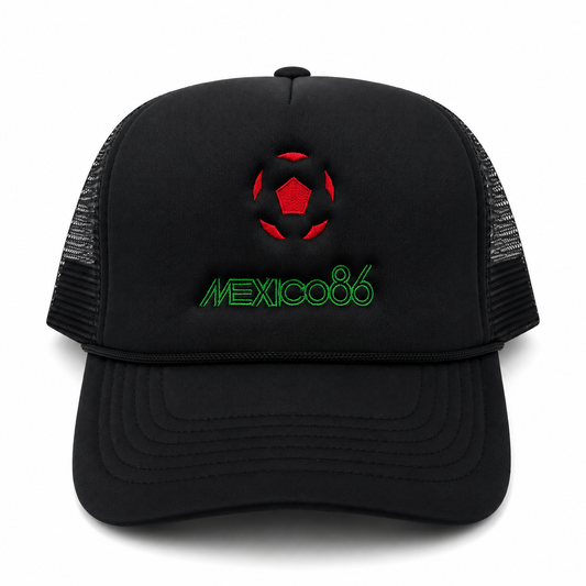 Mexico 86 WC Mesh Trucker Snapback (Black)