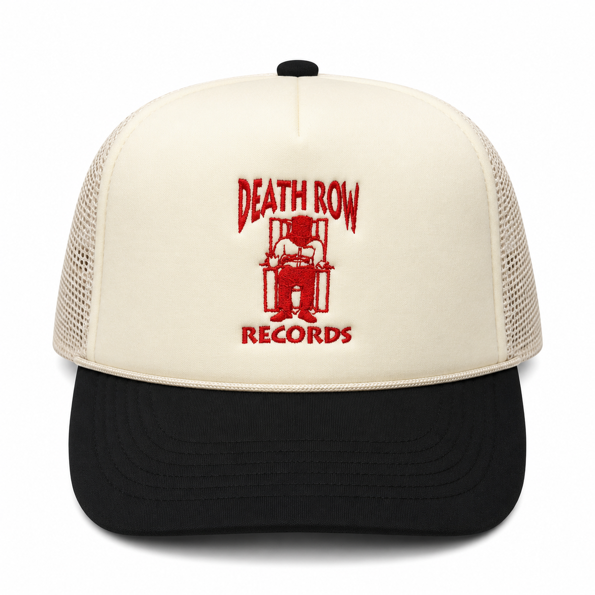 The Row Mesh Trucker Snapback (Beige/Black)