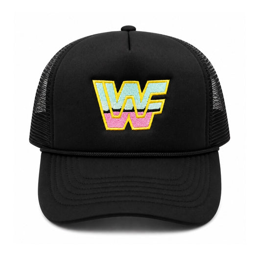 80s Wrestling Mesh Trucker Snapback (Black)